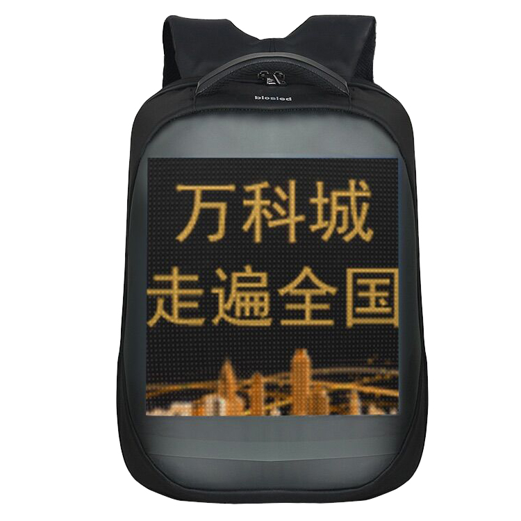 Led backpack for advertising
