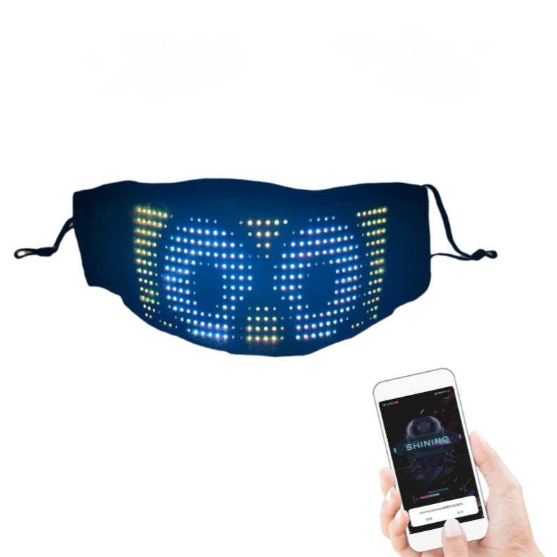 APP control full color Led mask