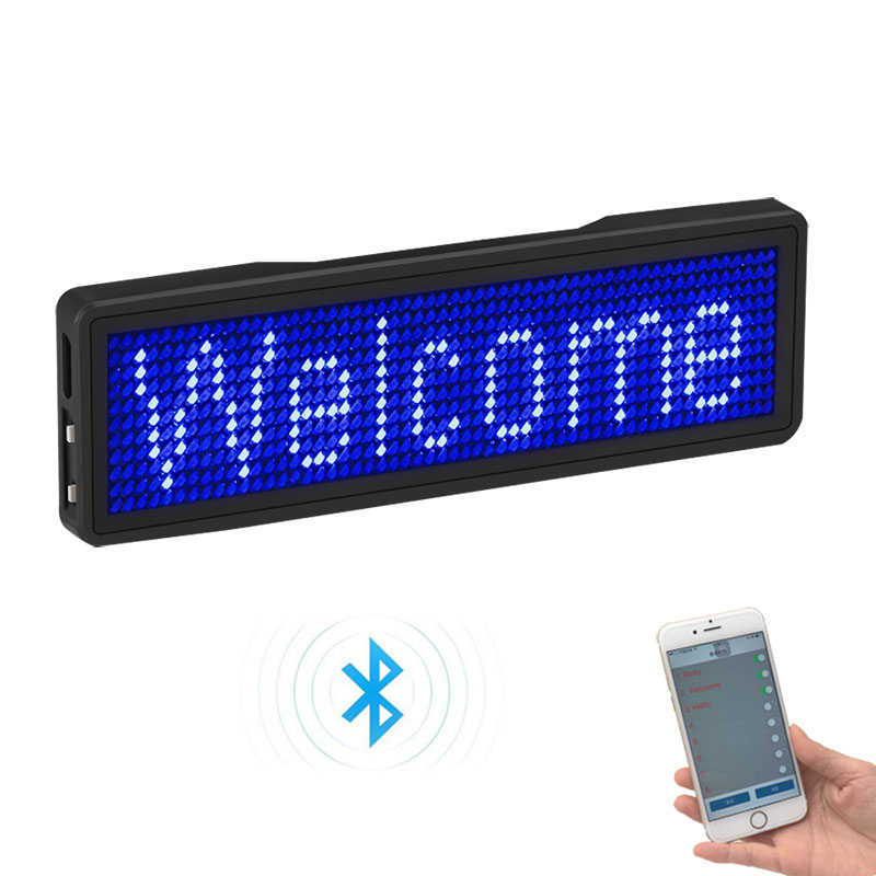 LED Name Badge Bluetooth model - B1155-Blue