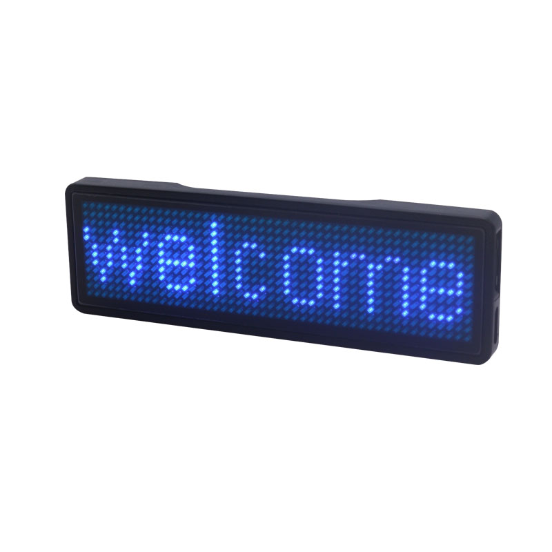 LED Name Badge input message via cellphone - B1248- Blue led