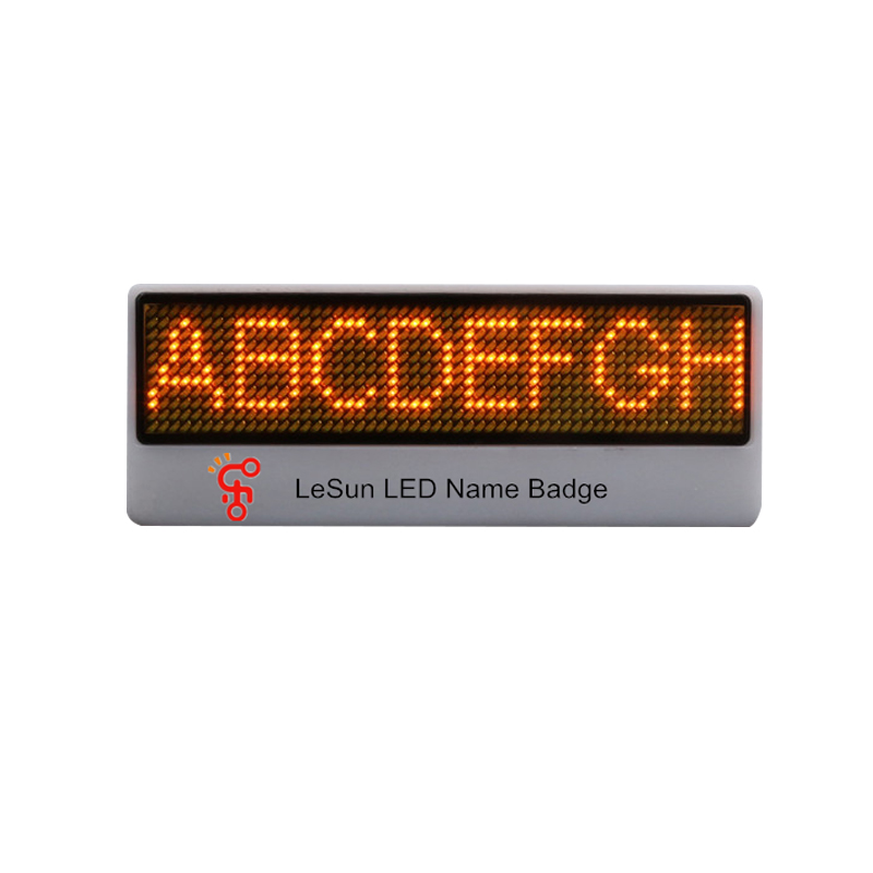 LED Name Badge - LW1155-Orange