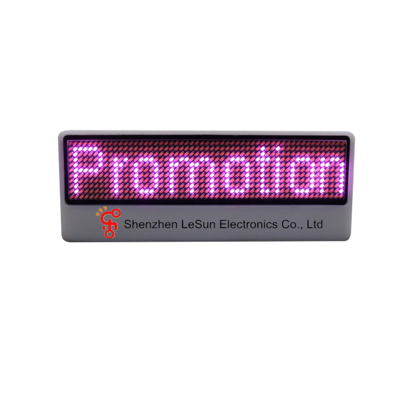 LED Name Badge - LW1155-Pink