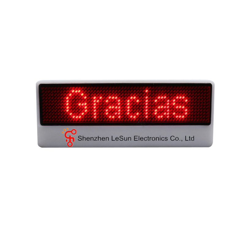 LED Name Badge - LW1155-red