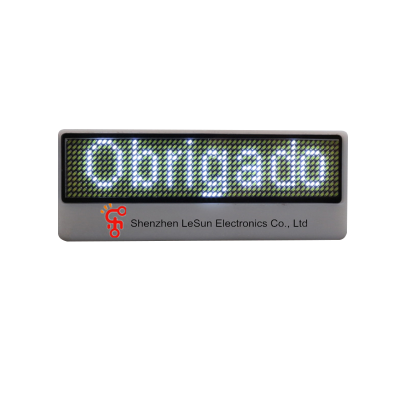 LED Name Badge - LW1155-White