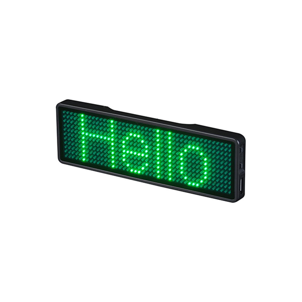 LED Name Badge - S1144- Green led