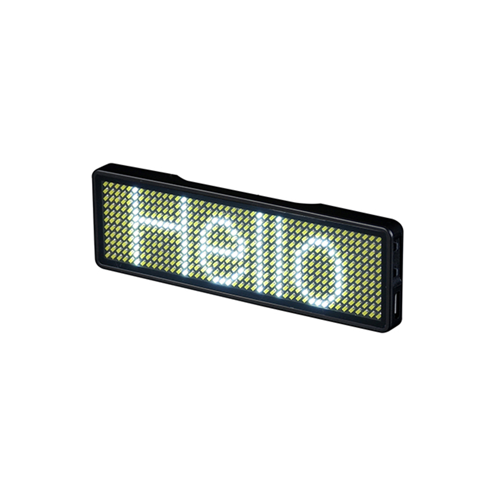 LED Name Badge - S1144- White led