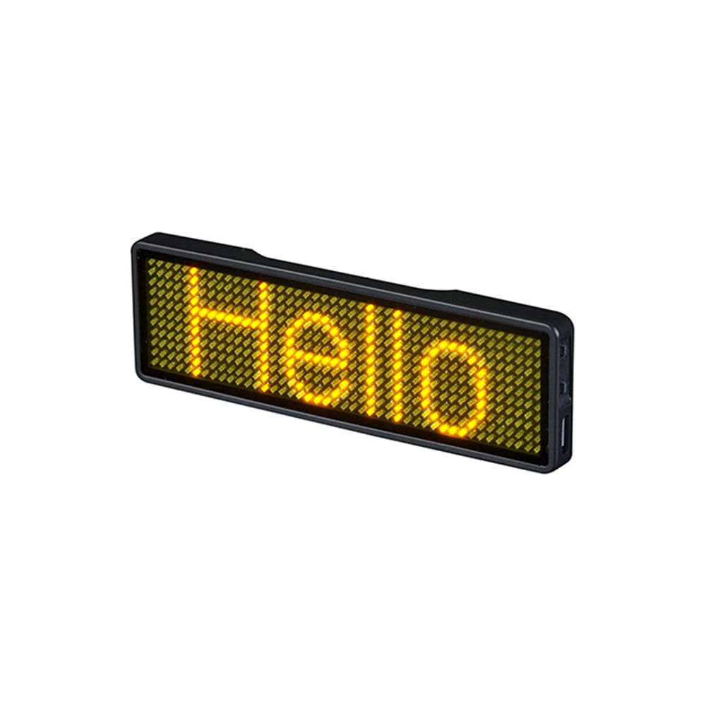 LED Name Badge - S1144 - Yellow led