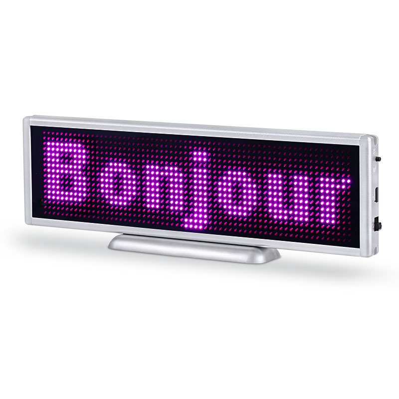 Led  desktop display-B1664-pink led